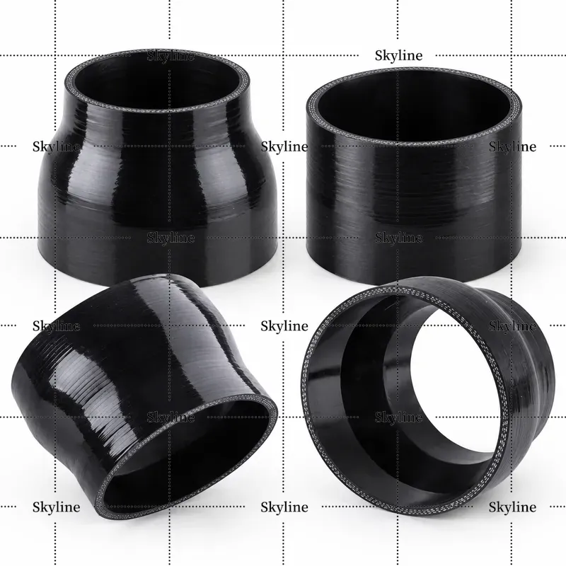 Turbo Silicone Coupler Hose Reducer 4 Ply - Черный силиконовый прямой переходник для шланга