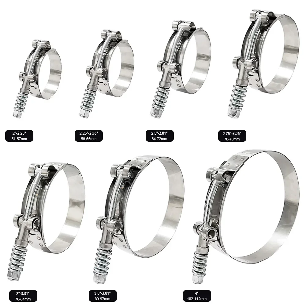 T-Bolt Hose Clamps Stainless Steel Turbo - Универсальный Т-образный зажим для турбонагнетателя и