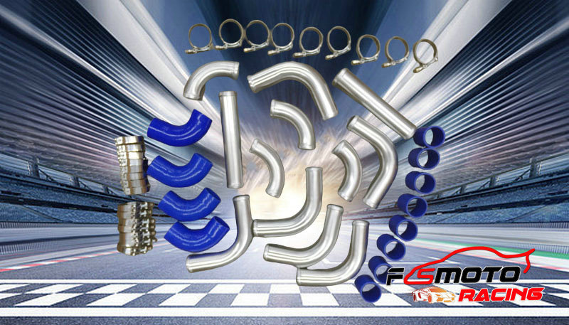 Intercooler Piping Kit Aluminum 2.5 Inch - Комплект трубок и шлангов для турбонаддува