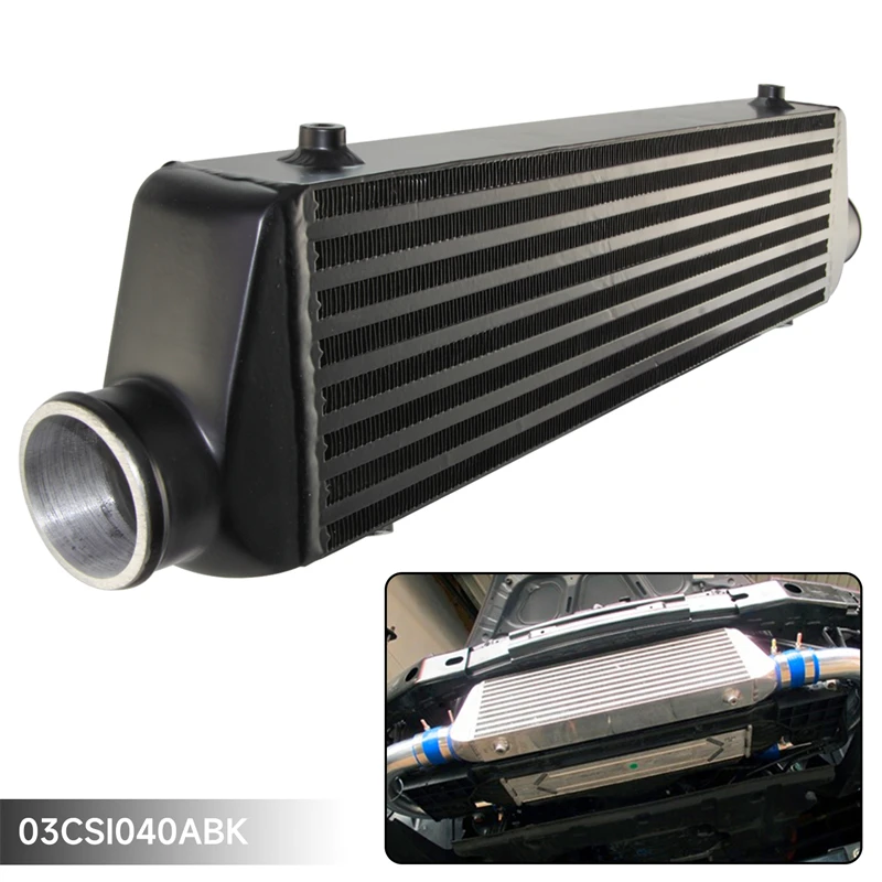 Front Mount Intercooler Universal Bar Plate - Черный/серебристый универсальный интеркулер с передним креплением