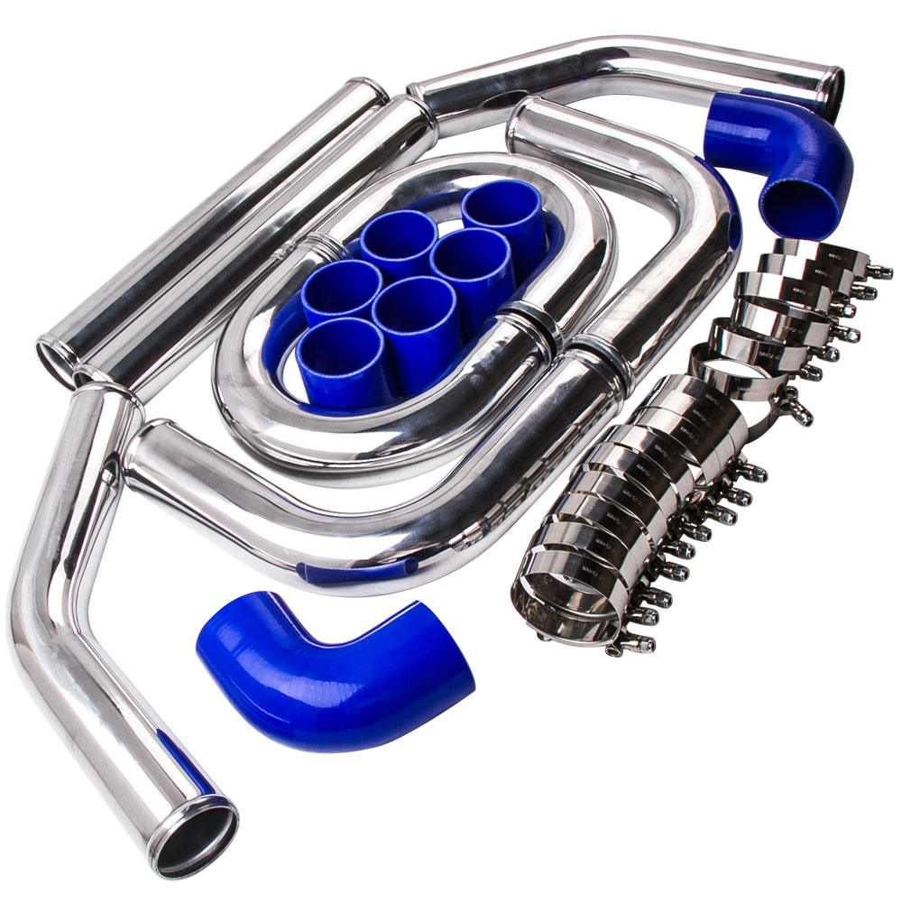 Intercooler Piping Kit Aluminum 2.5 Inch - Универсальный комплект алюминиевых труб для интеркулера