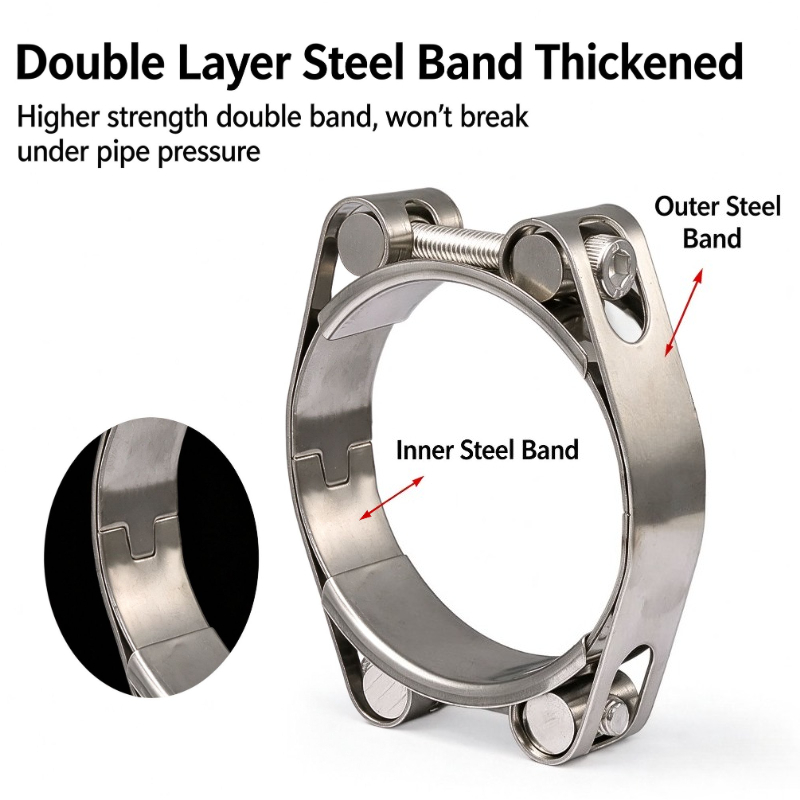 Прочная Т-образная хомутовая с – обзор и цена T-Bolt Hose Clamps Stainless Steel Turbo
