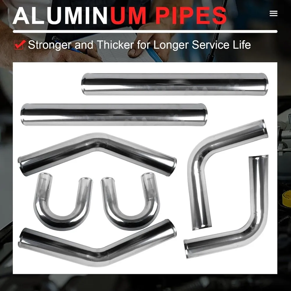 2,5-дюймовые алюминиевые патру – обзор и цена Intercooler Piping Kit Aluminum 2.5 Inch