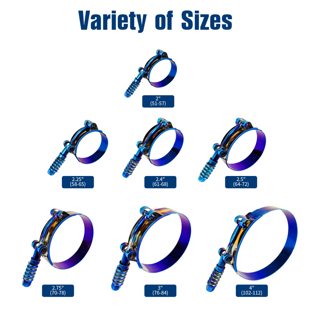 Универсальный силиконовый соед – обзор и цена T-Bolt Hose Clamps Stainless Steel Turbo