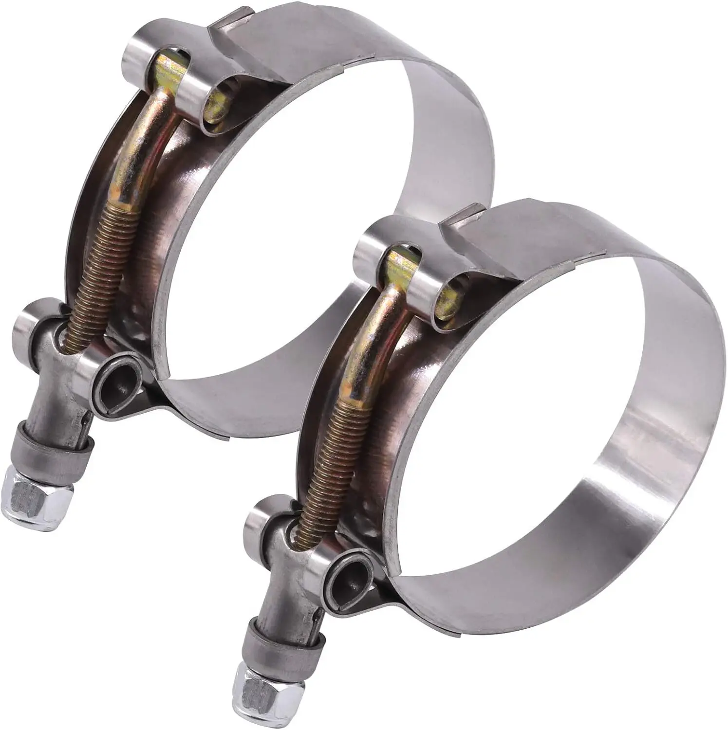 2/4 шт. 2-дюймовые Т-образные  – обзор и цена T-Bolt Hose Clamps Stainless Steel Turbo