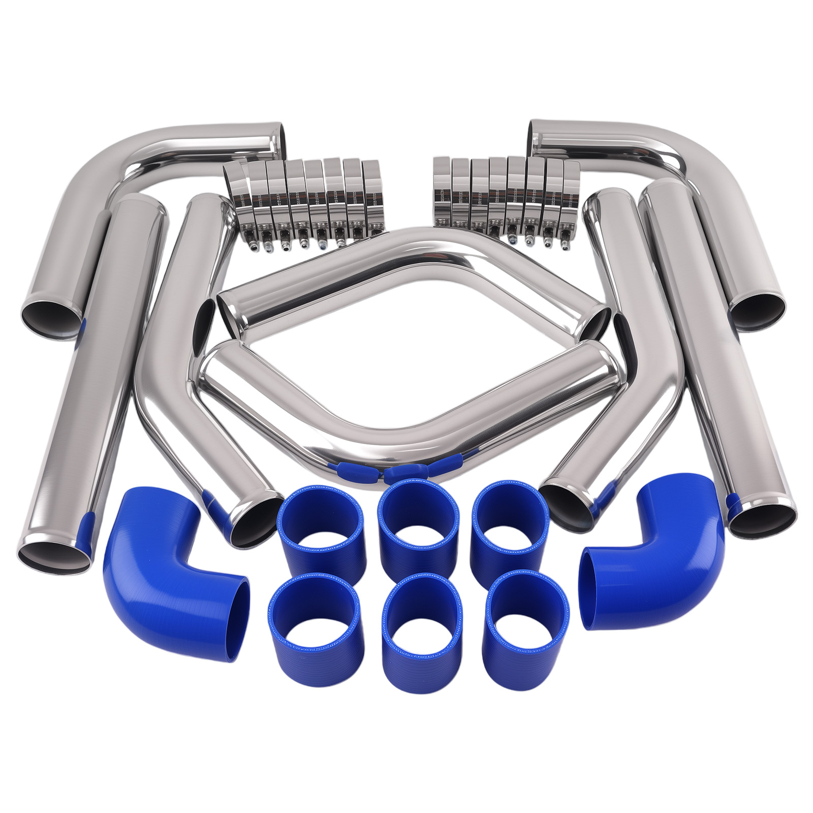 Полированный комплект алюминие – обзор и цена Intercooler Piping Kit Aluminum 2.5 Inch