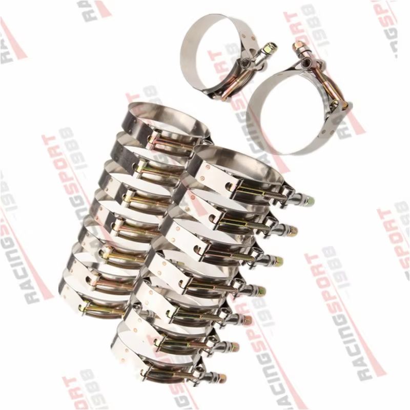 16 шт., Т-образные зажимы для  – обзор и цена T-Bolt Hose Clamps Stainless Steel Turbo