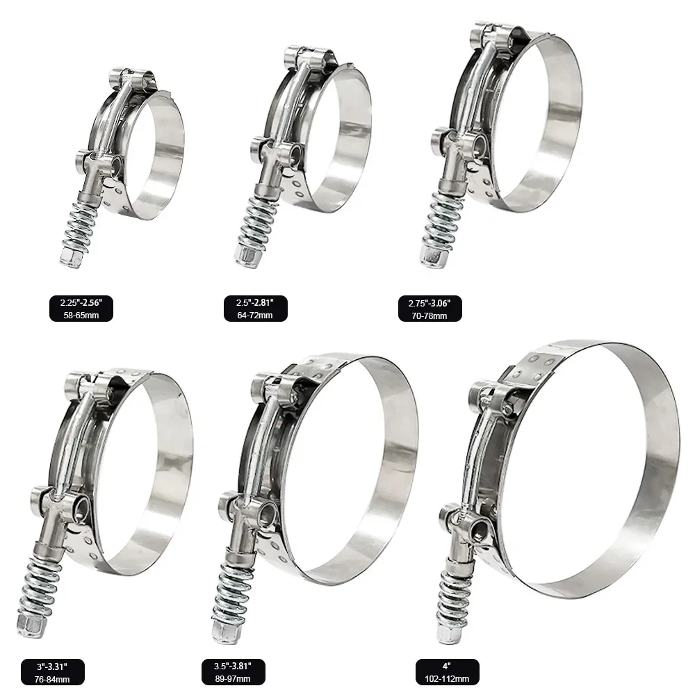 Универсальный хомут для шланга – обзор и цена T-Bolt Hose Clamps Stainless Steel Turbo