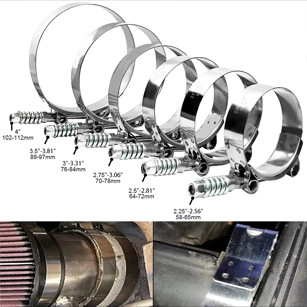 Универсальный хомут для шланга – обзор и цена T-Bolt Hose Clamps Stainless Steel Turbo
