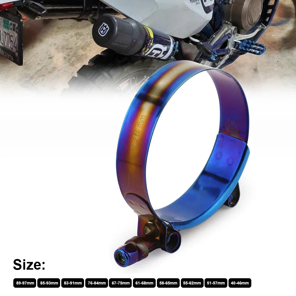 Универсальный титановый синий  – обзор и цена T-Bolt Hose Clamps Stainless Steel Turbo