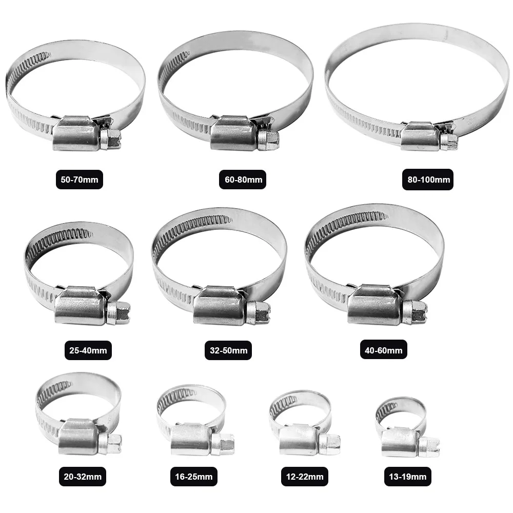Универсальный комплект хомутов – обзор и цена T-Bolt Hose Clamps Stainless Steel Turbo